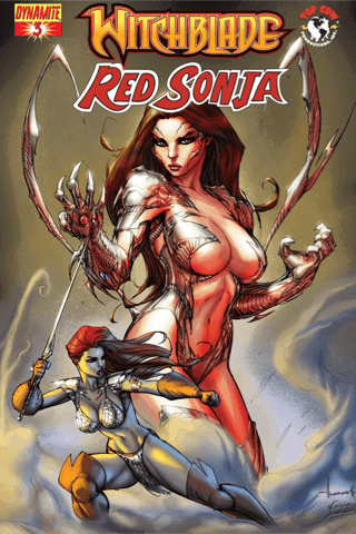 Imagen de apoyo de Witchblade Red Sonja #3