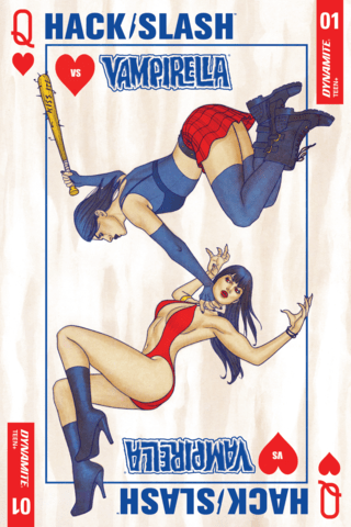 Imagen de apoyo de Hack/Slash vs Vampirella #1