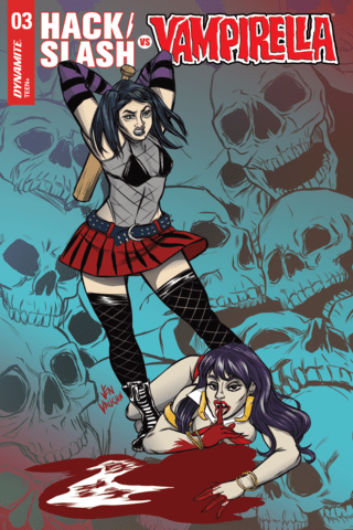 Imagen de apoyo de Hack/Slash vs Vampirella #3