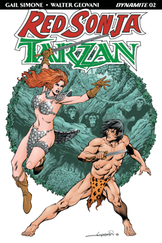 Imagen de apoyo de Red Sonja/Tarzan #2