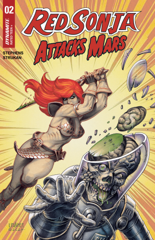 Imagen de apoyo de  Red Sonja Attacks Mars #2