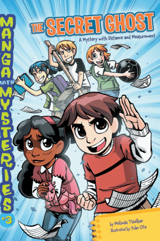 Imagen de apoyo de  Manga Math Mysteries: The Secret Ghost: A Mystery with Distance and Measurement