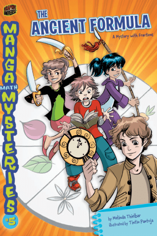 Imagen de apoyo de Manga Math Mysteries: The Ancient Formula: A Mystery with Fractions