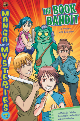 Imagen de apoyo de  Manga Math Mysteries: The Book Bandit: A Mystery with Geometry