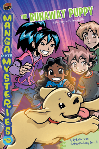 Imagen de apoyo de  Manga Math Mysteries: The Runaway Puppy: A Mystery with Probability