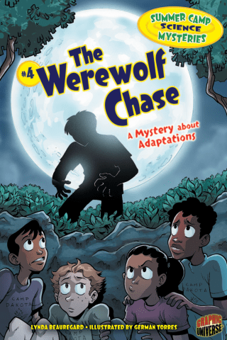 Imagen de apoyo de Summer Camp Science Mysteries: The Werewolf Chase: A Mystery about Adaptations