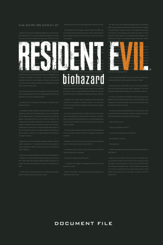 Imagen de apoyo de  Resident Evil 7: Biohazard Document File