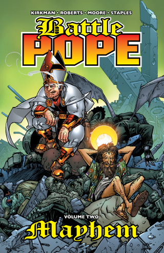 Imagen de apoyo de Battle Pope Vol 2: Mayhem