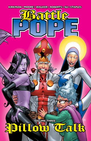 Imagen de apoyo de Battle Pope Vol 3: Pillow Talk