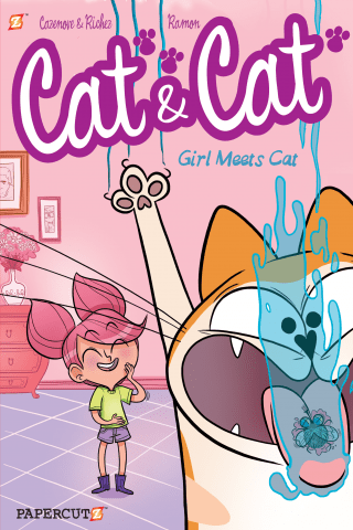 Imagen de apoyo de  Cat & Cat #1 Girl Meets Cat