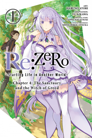 Imagen de apoyo de Re:ZERO Starting Life in Another World , Chapter 4: The Sanctuary and the Witch of Greed, Vol 1 (manga)