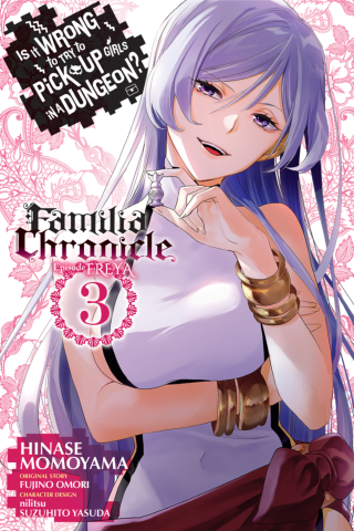 Imagen de apoyo de  Is It Wrong to Try to Pick Up Girls in a Dungeon? Familia Chronicle Episode Freya, Vol 3 (manga)