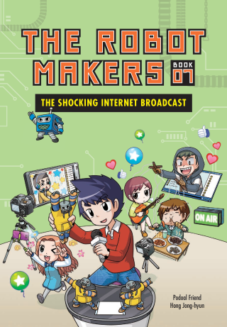 Imagen de apoyo de  The Shocking Internet Broadcast: Book 7 (The Robot Makers)